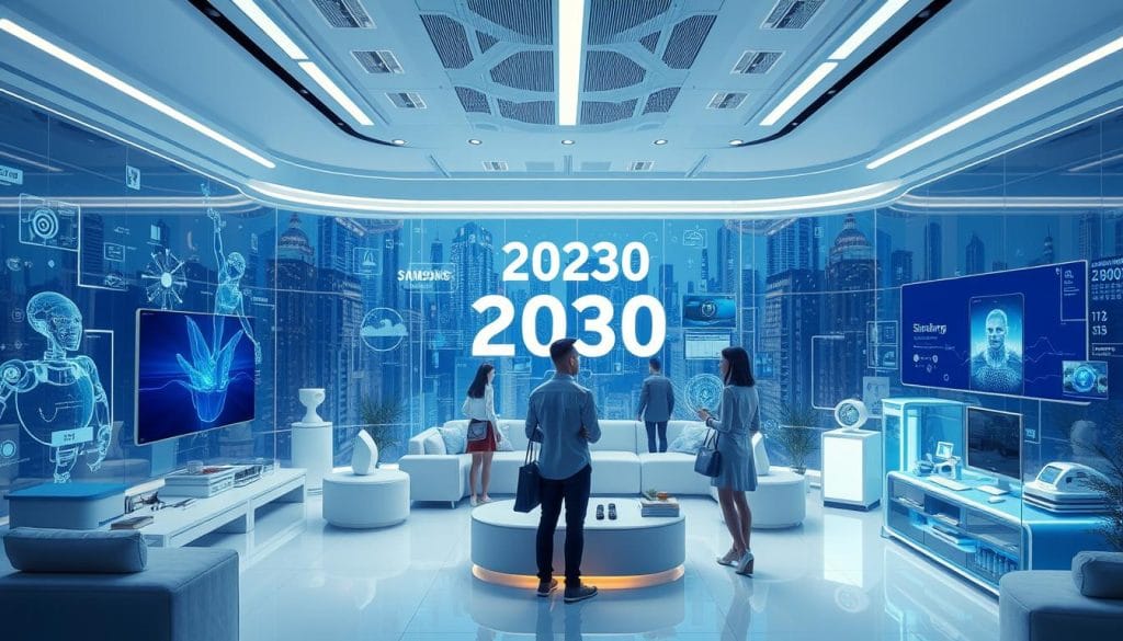 Futuristic concept showing Samsung's vision for connected technologies in everyday life